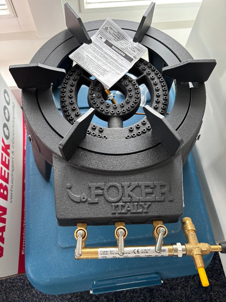 Foker Ben Tripte industrie wokbrander, Ophalen, Nieuw