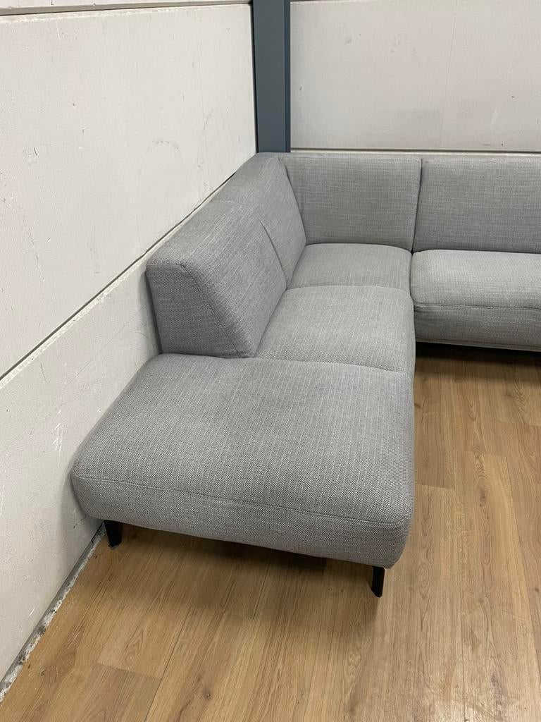 Mooie luxe grijze MONTEL viano hoekbank - GEREINIGD!!!, Huis en Inrichting, Banken | Bankstellen, Ophalen, 250 tot 300 cm, Luxe