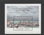 IJsland blok Dag vd Postzegel (Emigranten Canada) (2000)., Verzenden, IJsland, Postfris