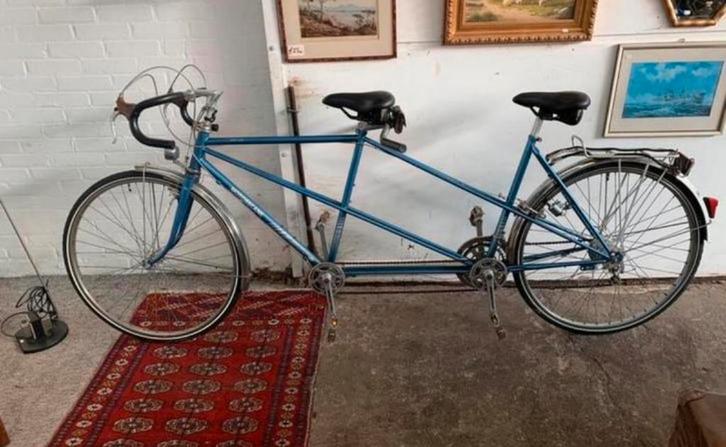 Tandem retro vintage Motobecane race tandem in goede staat., Fietsen en Brommers, Fietsen | Tandems, Zo goed als nieuw, Ophalen of Verzenden