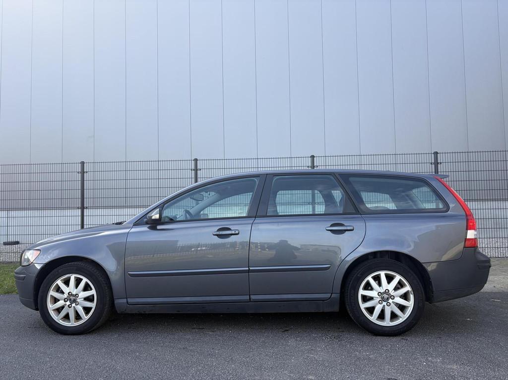 Volvo V50 2.4 Momentum | TREKHAAK | 5-CILINDER, Auto's, Volvo, Gebruikt, Zwart, 700 kg, Leder en Stof