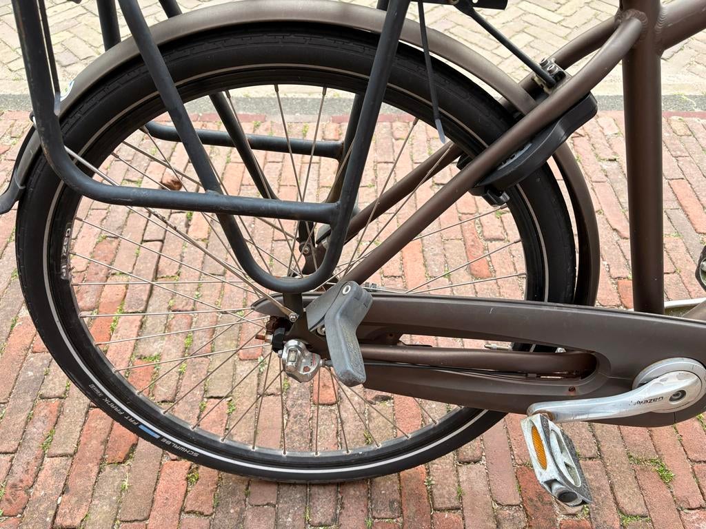 Gazelle NL cargo fiets - Bruin, Terugtraprem, Versnellingen, Ophalen of Verzenden, Gazelle