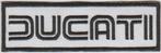 Ducati stoffen opstrijk patch embleem #18, Ophalen of Verzenden, Nieuw