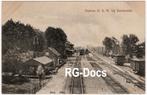Ansichtkaart Briefkaart Trein Station H.S.M. Barneveld 1910, Ophalen of Verzenden, Voor 1920, Gelopen, Gelderland