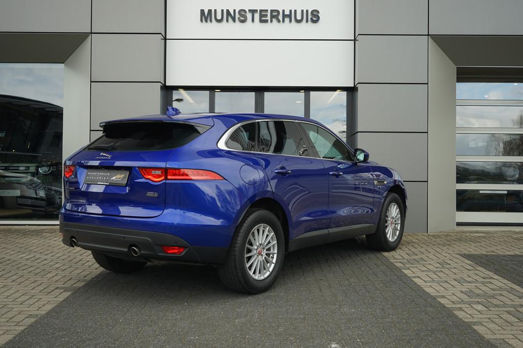 Jaguar F-Pace 2.0t AWD Pure | Verwarmde voorstoelen |, Auto's, Jaguar, 12 maanden, Stof, Gebruikt, Blauw