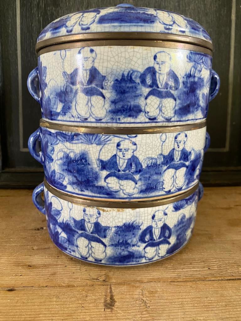 3 chinese stapelkommen, Antiek en Kunst, Ophalen of Verzenden