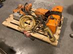 Hitachi 1 tons kettingtakel met loopkat, Doe-het-zelf en Verbouw, Ophalen, Gebruikt, Elektrisch