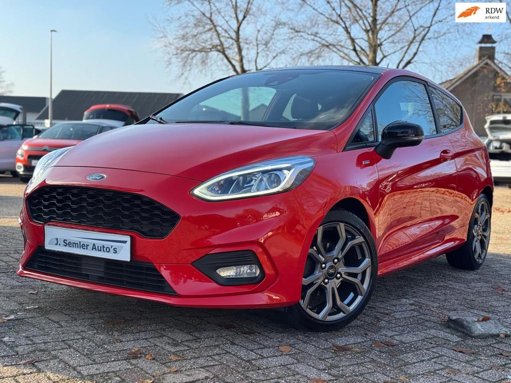 Ford Fiesta 1.0 EcoBoost ST-Line RED & BLACK NAVI APPLE CARP, Auto's, Ford, 101 pk, Gebruikt, Origineel Nederlands, Bedrijf