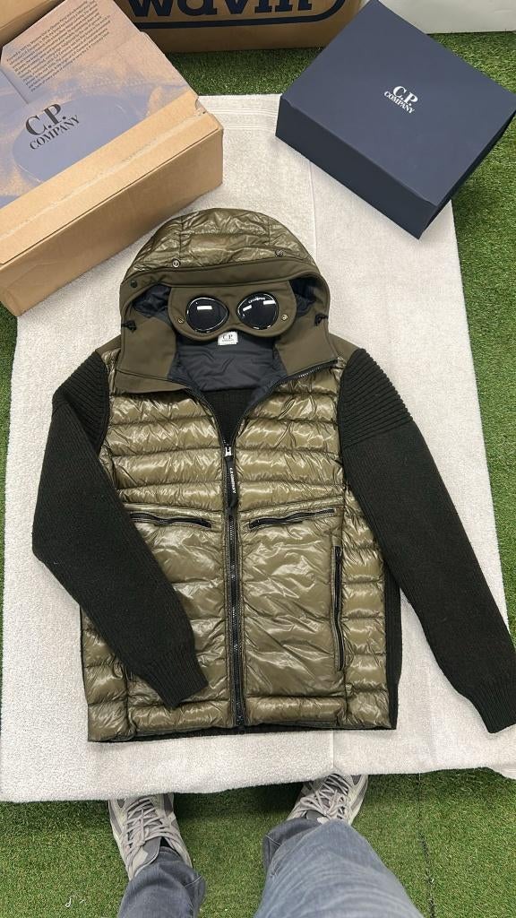 C.P. Company D.D. Shell Knitwear Jas Goggle Puffer Gewatteer, Kleding | Heren, Maat 48/50 (M), CP company, Nieuw, Ophalen of Verzenden