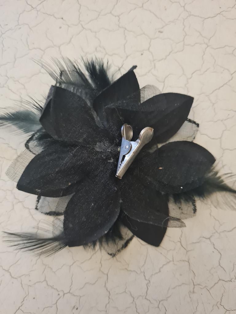 Vintage stoffen corsage zwart, Antiek en Kunst, Ophalen of Verzenden