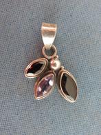 Hanger met diversen stenen in zilver – 20e eeuw, Ophalen of Verzenden, Zo goed als nieuw, Zilver, Zilver