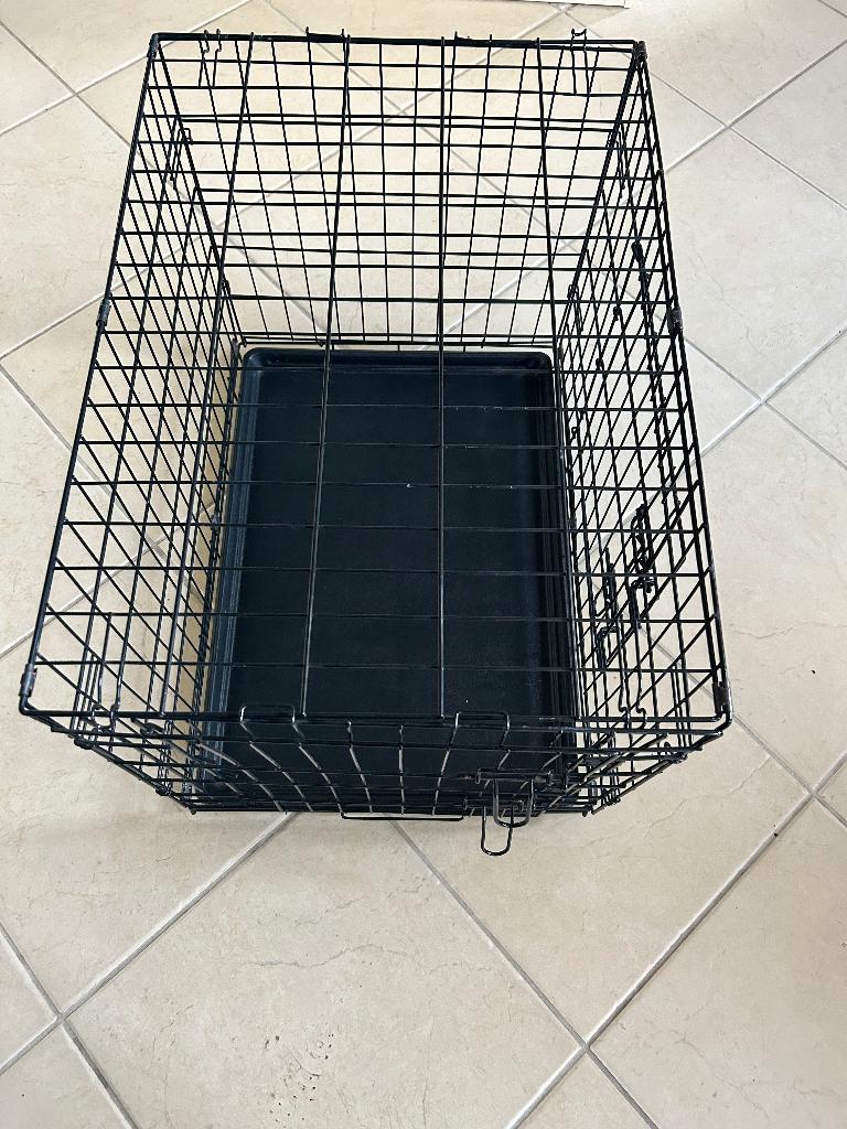 Opvouwbare hondenbench zwart 75 cm, Ophalen, Zo goed als nieuw