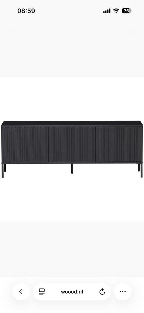 Tv meubel Woood, Ophalen, Gebruikt, 100 tot 150 cm, Minder dan 100 cm