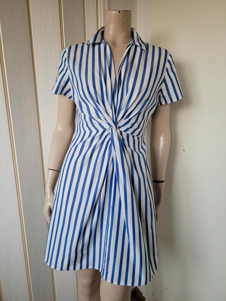 Tommy Hilfiger jurk blauw/wit XS, Kleding | Dames, Jurken, Zo goed als nieuw, Maat 34 (XS) of kleiner, Blauw, Boven de knie, Ophalen of Verzenden