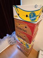 6 dozen met rommelmarkt spullen + Riverdale klok, Ophalen, Gebruikt