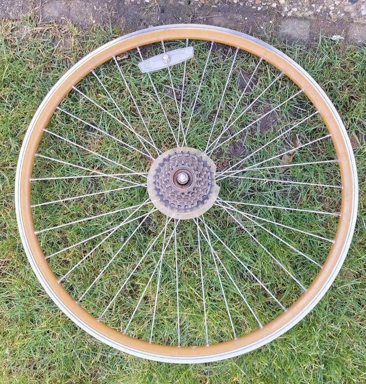 Achterwiel 6 Versnellings deze komt van een Cortina fiets, Ophalen, Gebruikt, Contina, Versnellingen