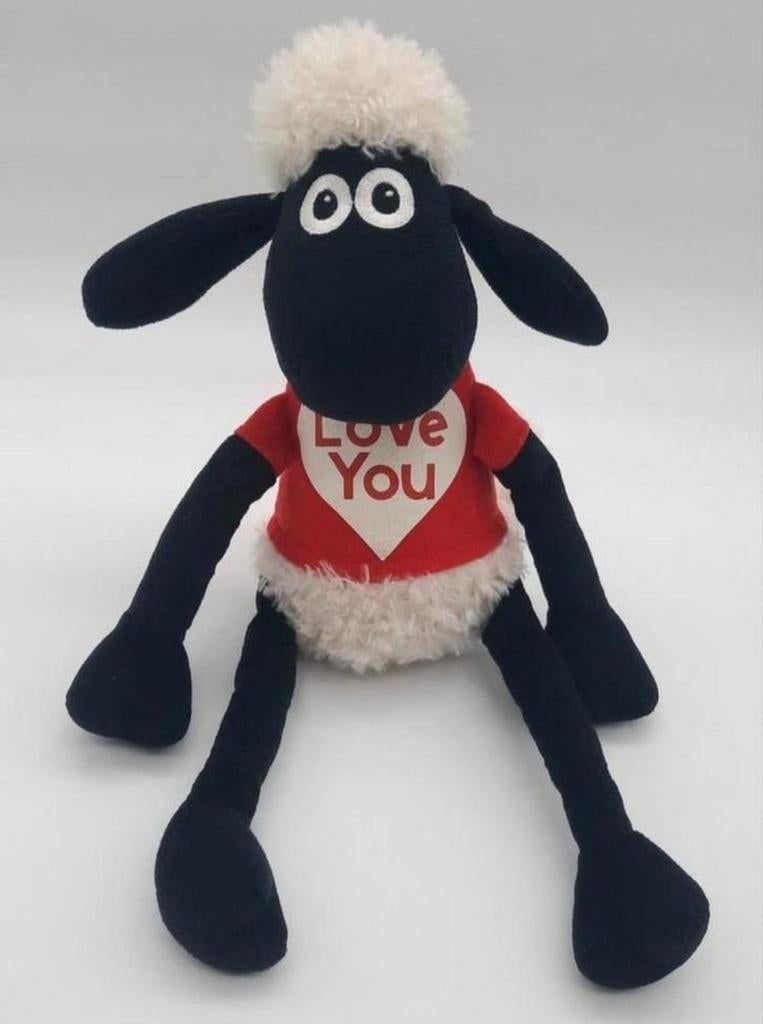 Shaun the Sheep knuffel Love You ca. 36cm lang, Ophalen of Verzenden, Zo goed als nieuw, Tv, Actiefiguur of Pop