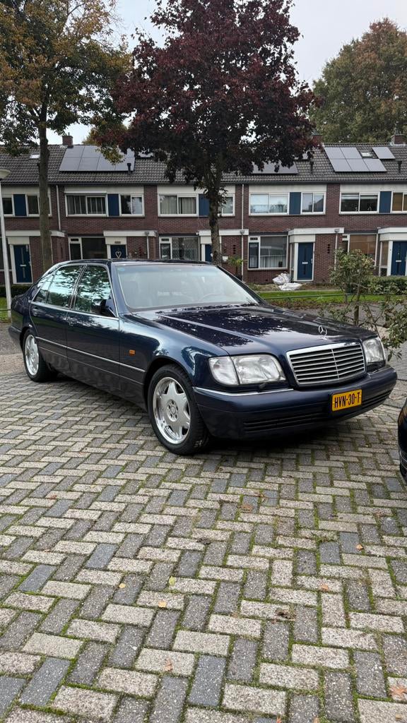 Mercedes S600 SEL W140 V12 126500 km Een zeldzame auto, Auto's, Achterwielaandrijving, 394 pk, 12 cilinders, Blauw