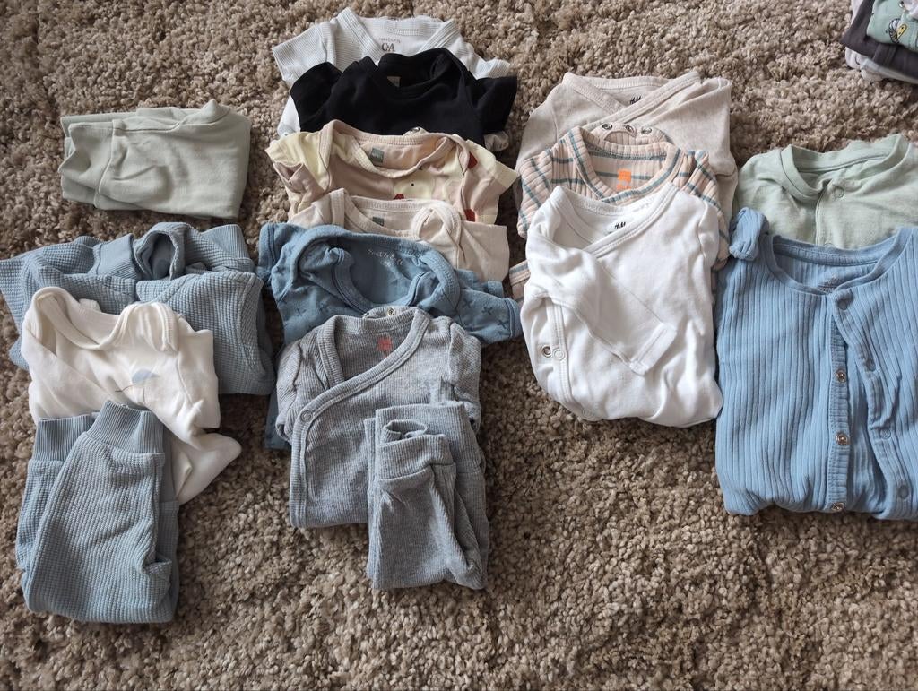 Newborn setjes, rompers en pyama s - mt 50&56, Ophalen of Verzenden, Maat 50