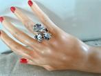 Uno de 50 (10) 18/58 Leaf Flower Ring, Sieraden, Tassen en Uiterlijk, Ringen, Nieuw, Ophalen of Verzenden, Dame of Heer, Zilver