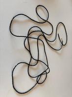 Lange kralenketting - zwart, Ophalen of Verzenden, Zo goed als nieuw, Zwart, Overige materialen