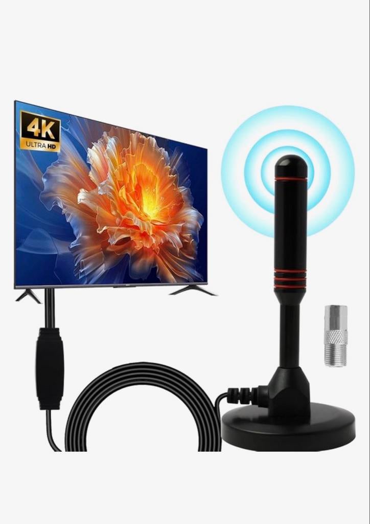 Digitale TV Antenne - Full HD DVB-T2 Binnenantenne, Ophalen of Verzenden, Nieuw, (Schotel)antenne, Overige merken