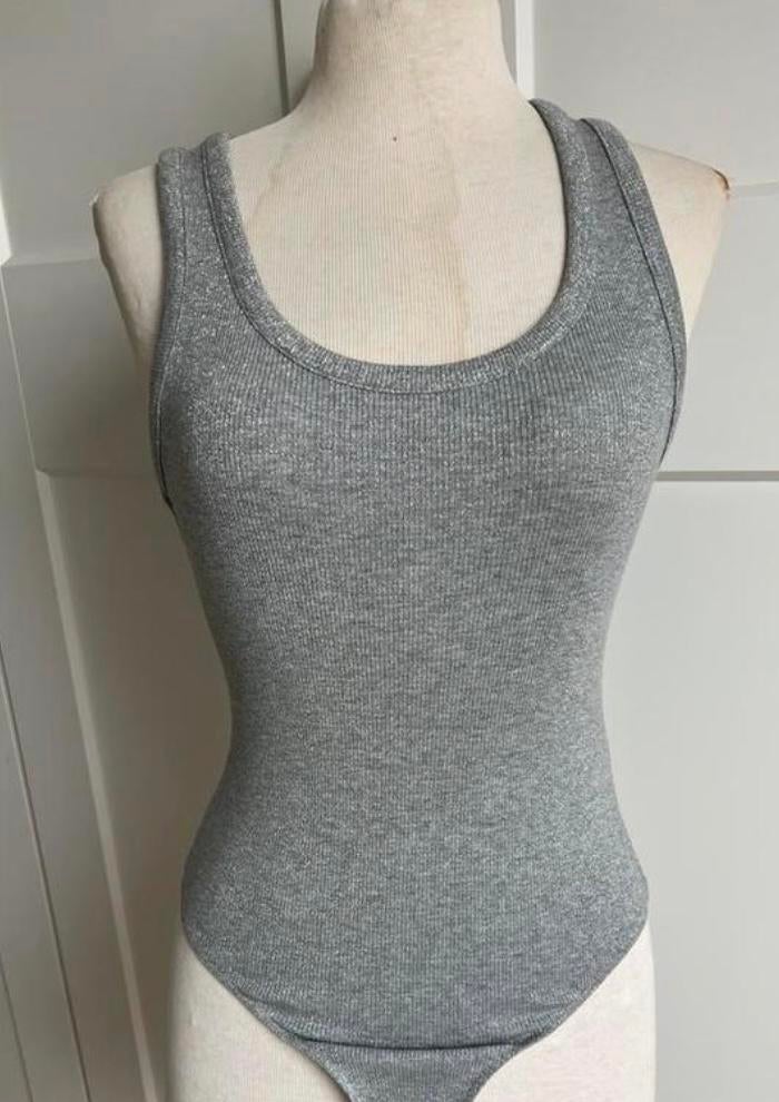 Nw Grijs/zilver lurex body Zara M=S, Kleding | Dames, Badmode en Zwemkleding, Ophalen of Verzenden, Zo goed als nieuw, Grijs, Overige typen