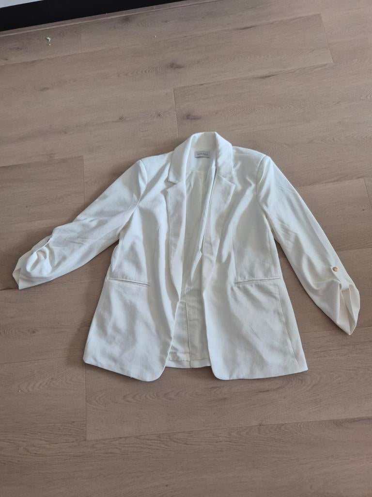 Witte blazer, Wit, Maat 42/44 (L), Ophalen of Verzenden, Zo goed als nieuw