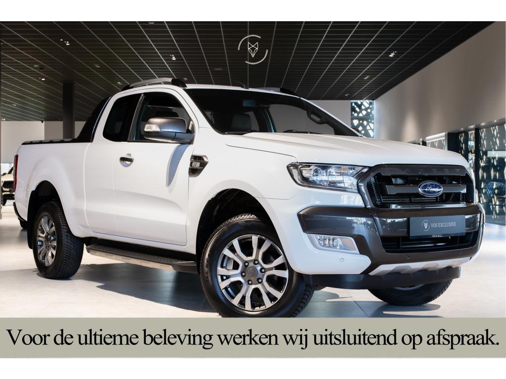 Ford Ranger 3.2 TDCi 4x4 Wildtrak Supercab 18''|Verw-stln|Ca, Auto's, Ford, Gebruikt, Euro 6, Wit, Vierwielaandrijving