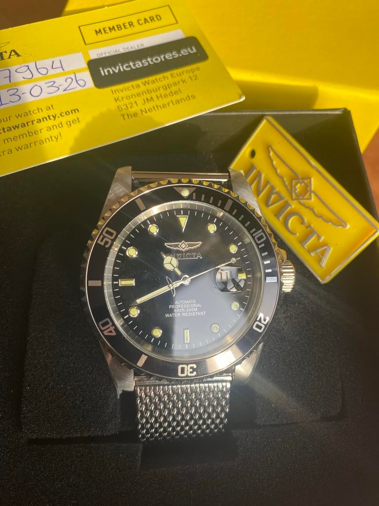 Invicta Pro Diver Automatisch Herenhorloge - Zo goed als nie, Sieraden, Tassen en Uiterlijk, Horloges | Heren, Staal, Polshorloge