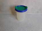 Tupperware Ruimtespaarder Rond 440 ml. Strooideksel Blauw, Ophalen of Verzenden, Gebruikt, Blauw, Bus of Trommel