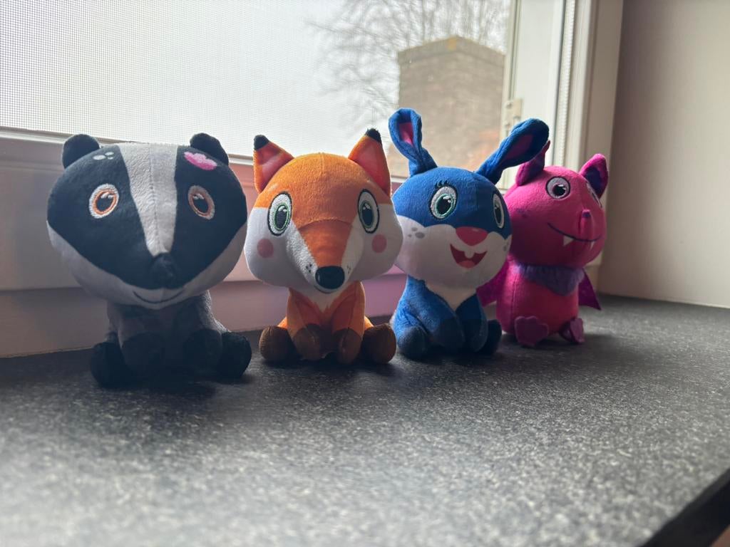 4x bosmini van de Lidl - Knuffels Lidl, Ophalen of Verzenden, Zo goed als nieuw, Overige typen