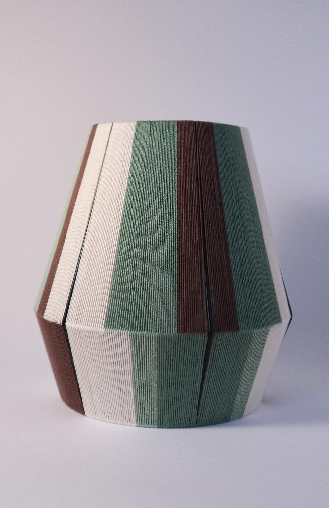 Handgeweven bonbon lamp biologisch GOTS katoen (26 cm), 25 tot 50 cm, Rond, Nieuw, Ophalen of Verzenden