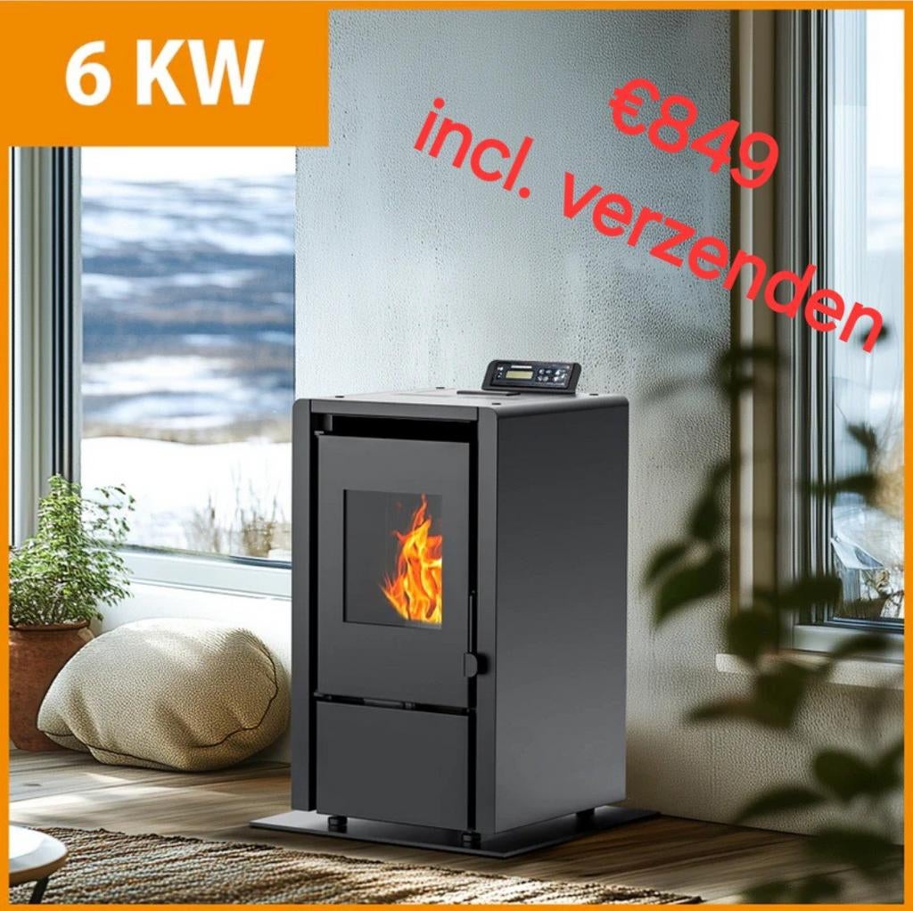 DE perfecte pelletkachel voor veranda of vakantieverblijf, Ophalen of Verzenden, Nieuw, Overige brandstoffen, Pelletkachel