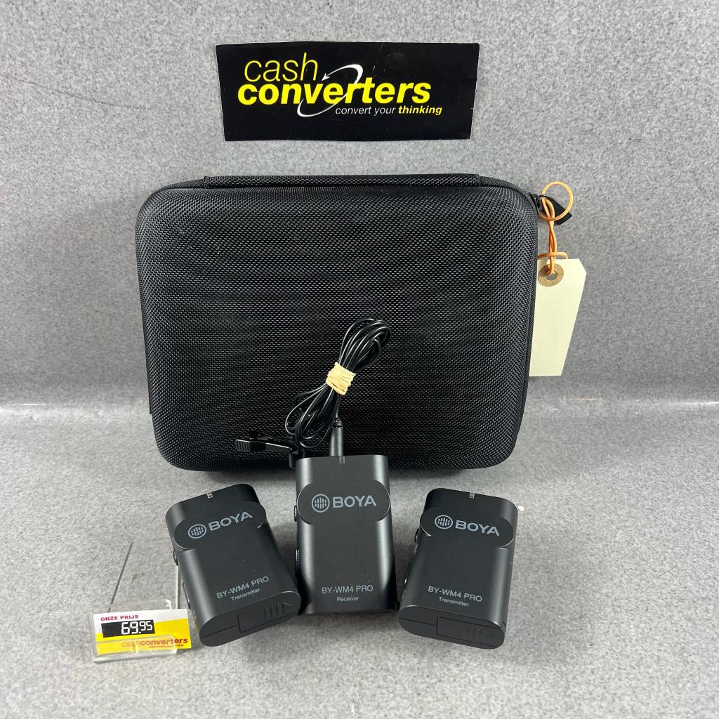 Boya BY-WM4PRO draadloos microfoon systeem | 406815, Ophalen of Verzenden, Gebruikt, Overige typen, Draadloos