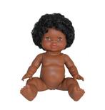 Paola Reina pop Gordi donker meisje met krullend haar 34cm, Nieuw, Ophalen of Verzenden, Babypop, Info@bezigebijtjezzz.nl
