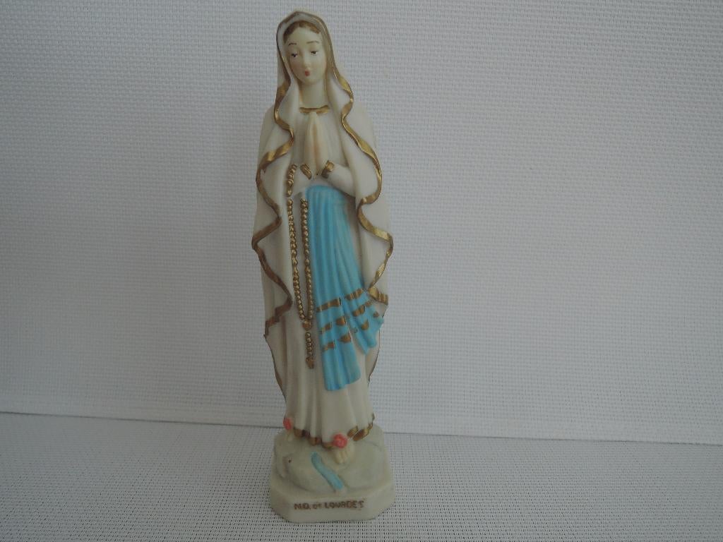 Mooi kunststof Mariabeeldje, Ophalen of Verzenden, Zo goed als nieuw, Beeld(je), Christendom | Katholiek