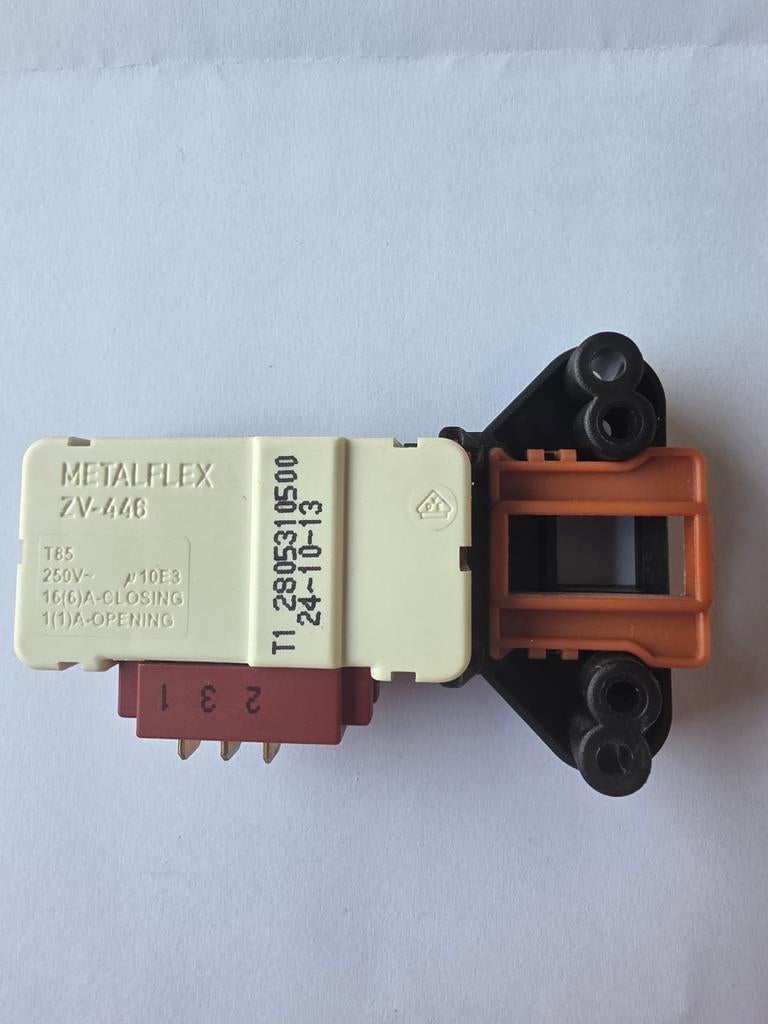 Deurvergrendeling wasmachine Metalflex ZV-446 – 2805310500, Ophalen of Verzenden, Gebruikt, 1200 tot 1600 toeren, Minder dan 85 cm