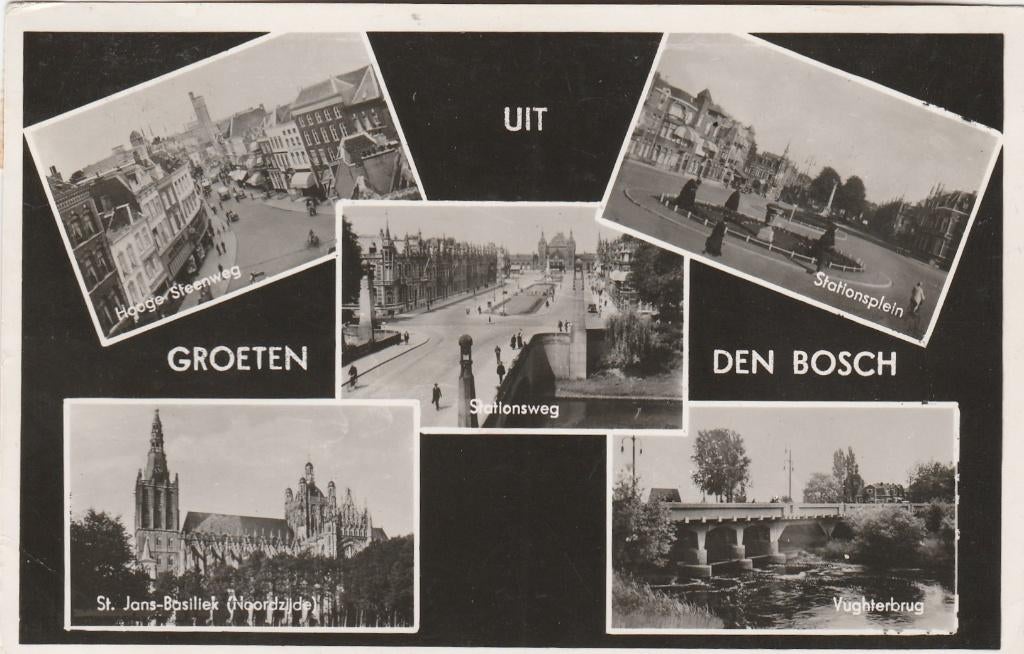 groeten uit den bosch, Ophalen of Verzenden, 1940 tot 1960, Noord-Brabant