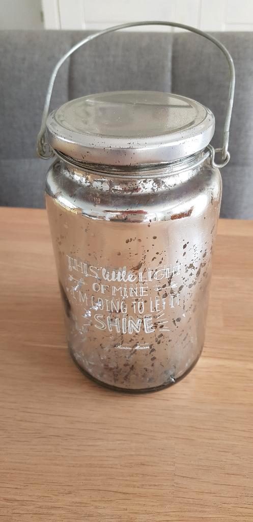 Rivièra Maison This little light of mine jar, Huis en Inrichting, Woonaccessoires | Kandelaars en Kaarsen, Gebruikt, Minder dan 25 cm