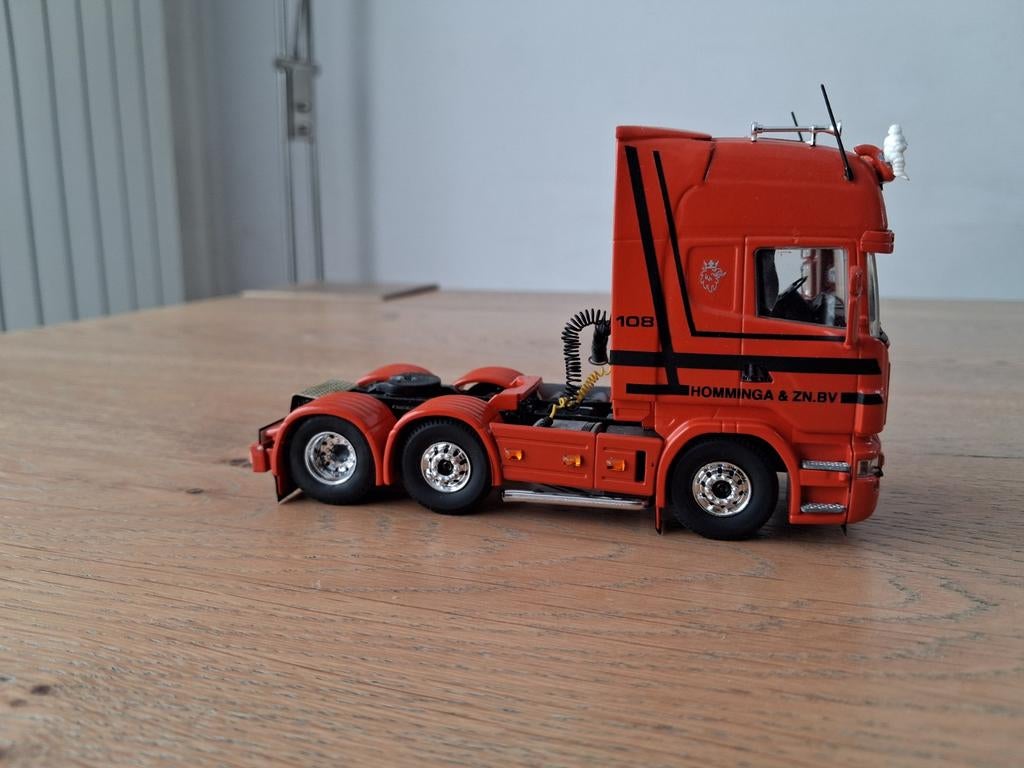 Tekno Scania R500 trekker 6x2, Ophalen of Verzenden, Gebruikt, Bus of Vrachtwagen, Tekno