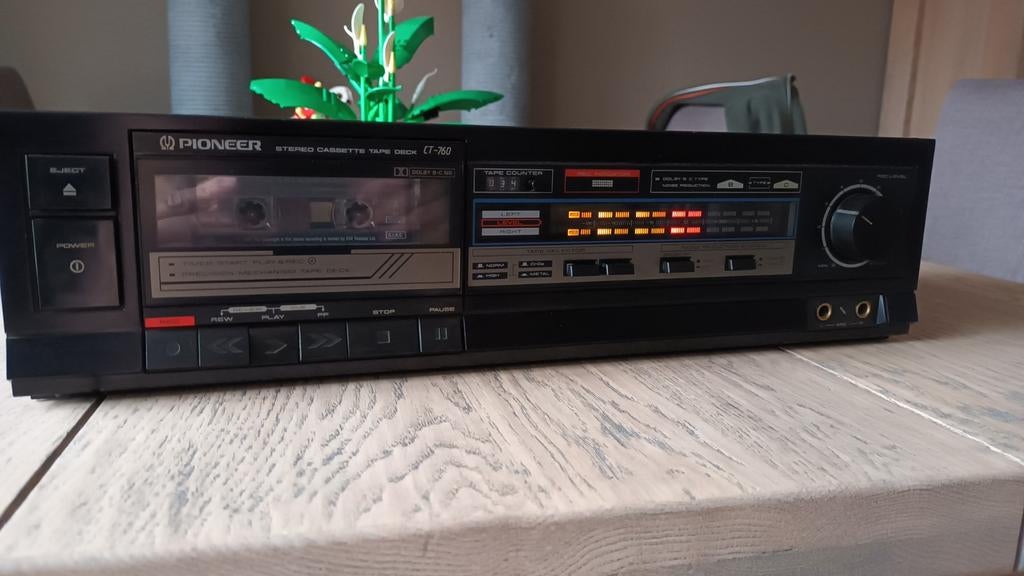Pioneer CT-760 cassettedeck, Audio, Tv en Foto, Cassettedecks, Ophalen of Verzenden, Enkel, Overige merken, Tape counter