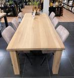 Massief eiken eettafel! 260x100cm, Ophalen, Eikenhout, 200 cm of meer, 50 tot 100 cm