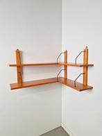 Wandrek Teak houten hoekplank Poul Cadovius ´60 rek, N, Ophalen of Verzenden, N, N