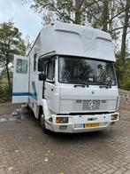 Te koop: Unieke paarden vrachtwagen – Mercedes (1987), Wit, Mercedes-Benz, Bruin, Particulier