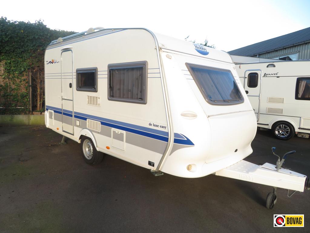 Hobby De Luxe 400 SF, Caravans en Kamperen, Caravans, Hobby, Treinzit, Tot en met 4, Dwarsbed