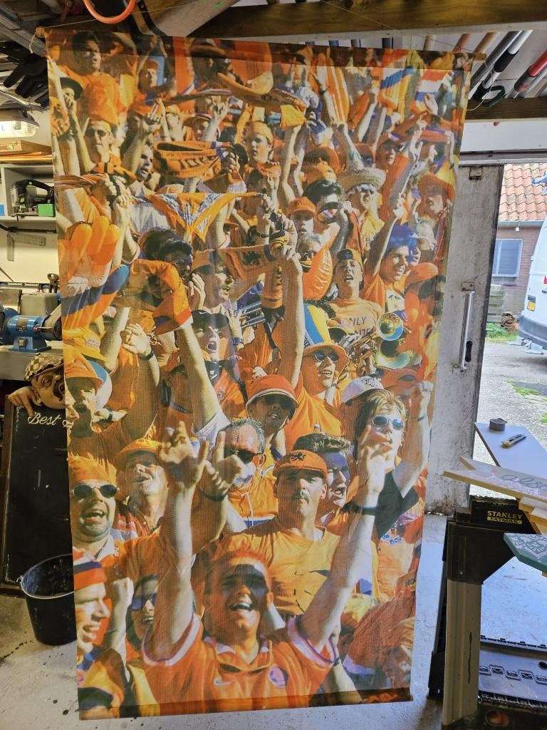oranje banner, Ophalen, Gebruikt