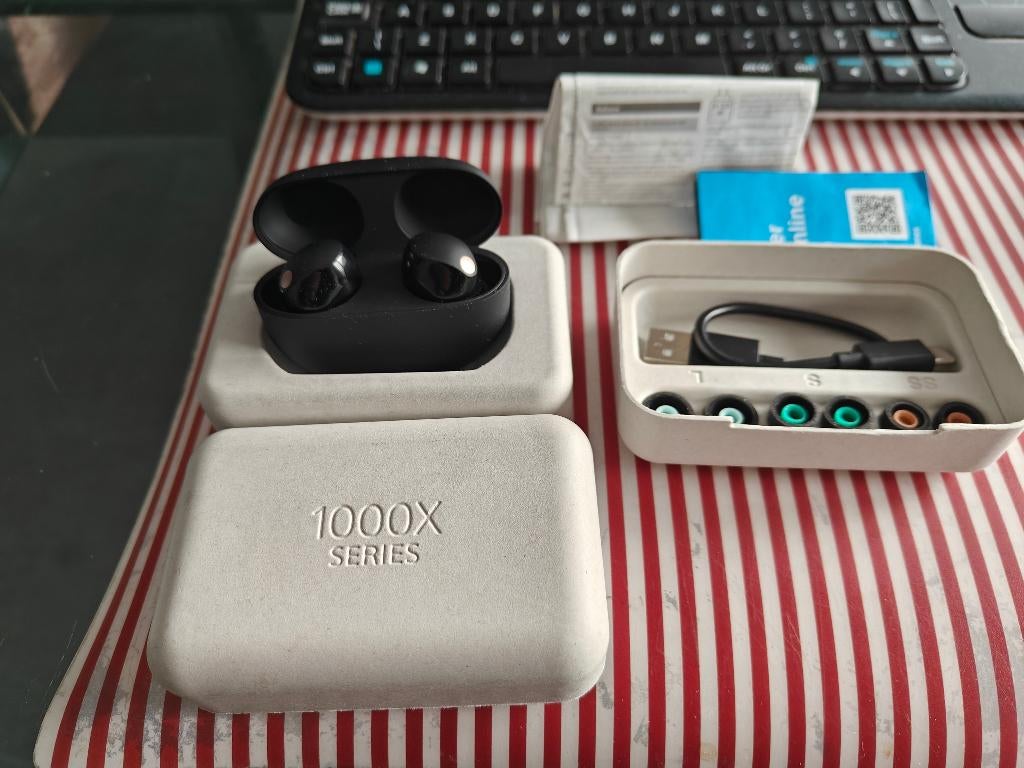 Sony WF-1000XM5, Bluetooth, Zwart, In gehoorgang (in-ear), Ophalen of Verzenden