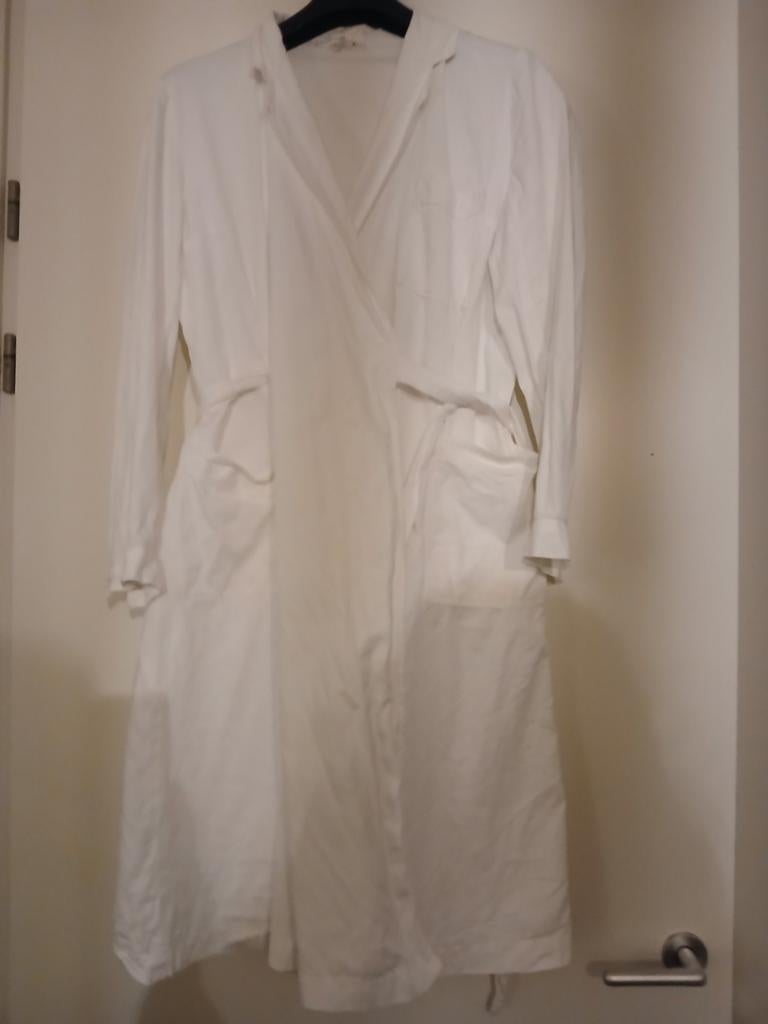 Retro overslag labjas/medische jas in maat 46., Kleding | Dames, Overige Dameskleding, Ophalen, Zo goed als nieuw