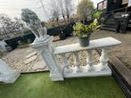 Mooie balustrade met leeuwen - Tuindecoratie, Ophalen, Dierenbeeld, Gebruikt, Beton
